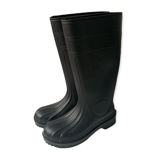 Shoes For Crews Black Slip-Resistant Steel Toe Work Boots